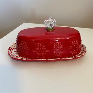 The Pioneer Woman 8" Floral Bursts Butter Dish